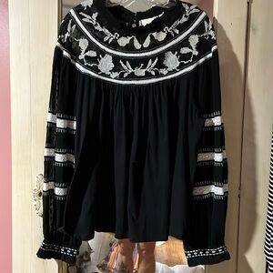 Anthropologie Winona Lace Top